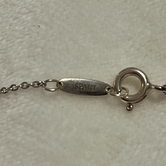 Genuine Tiffany & Co Elsa Peretti Teardrop necklace 925 18”, pendant is 22 mm - Picture 7 of 10